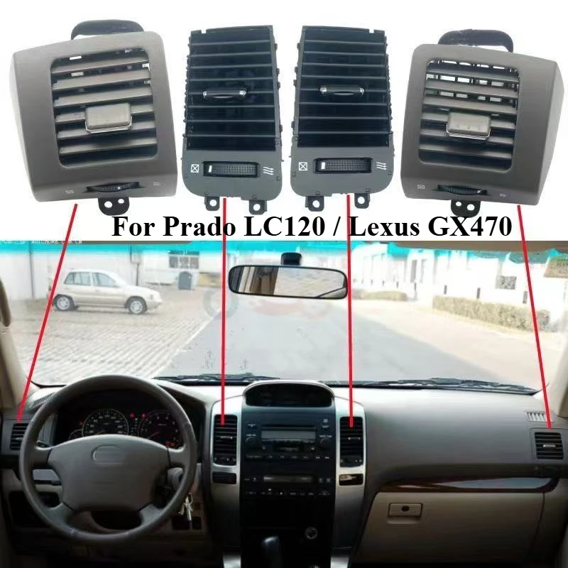 For Toyota Land Cruiser Prado LC120 For Lexus GX470 2003~2009 Vent Car Vent Air Conditioner Vent Parts 55660-60140 55660-60150 
For Toyota Land Cruiser Prado LC120 For Lexus GX470 2003~2009 Vent Car Vent Air Conditioner Vent Parts 55660-60140 55660-60150
