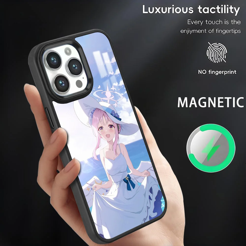 Misono Mika Blue A-Archive Phone Case For iPhone 16 15 14 13 12 11 Pro Max Plus Mini Magnetic Magsafe Wireless Charging Cover
Misono Mika Blue A-Archive Phone Case For iPhone 16 15 14 13 12 11 Pro Max Plus Mini Magnetic Magsafe Wireless Charging Cover