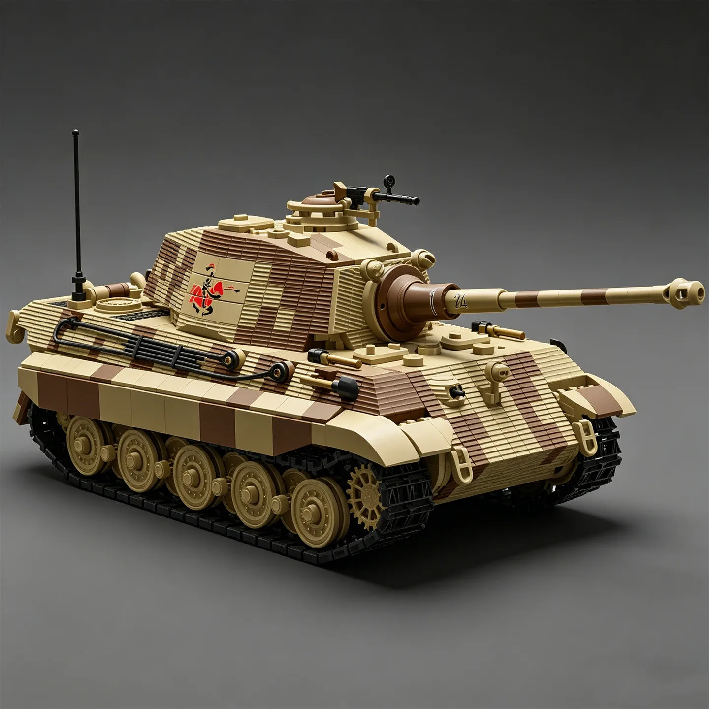 MOC figurines “Tiger II” Tank Building Blocks: The Pinnacle of Tank Manufacturing—PANZER VI AUSF.B TIGER II 124 Toy Model
MOC figurines “Tiger II” Tank Building Blocks: The Pinnacle of Tank Manufacturing—PANZER VI AUSF.B TIGER II 124 Toy Model