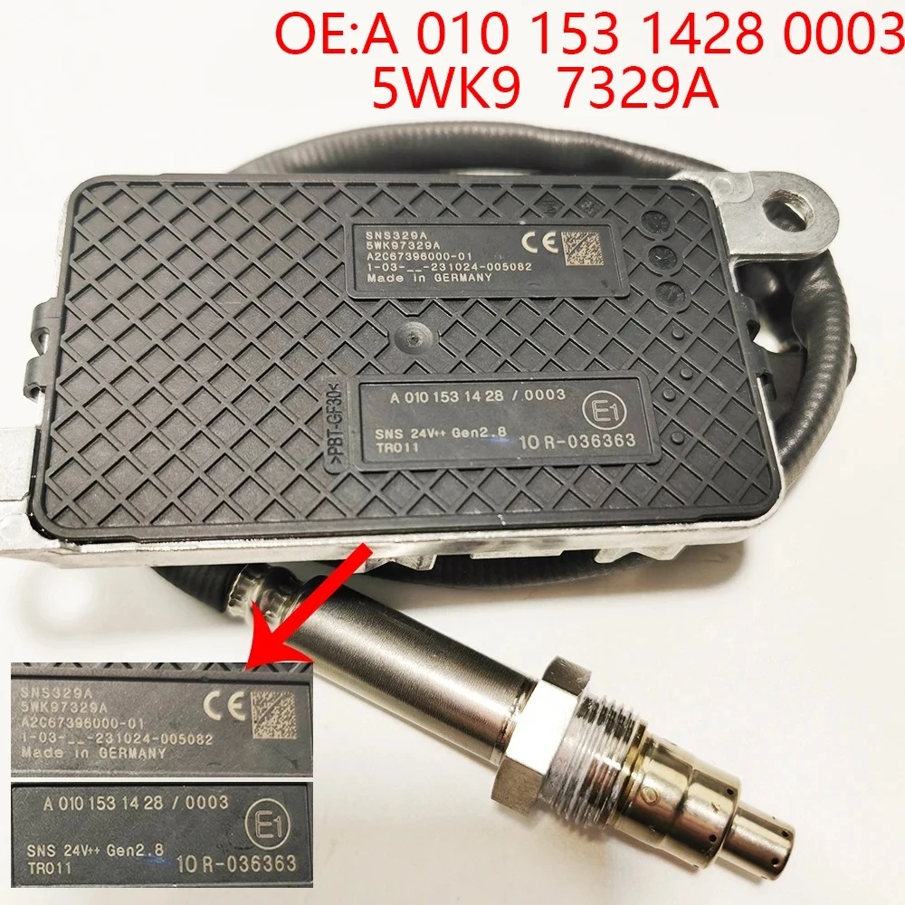 Original High quality New For 5WK97329A A0101531428 Nitrogen Oxygen Sensor For Trcuk Actros MP4 Euro 6 Nox Sensor
Original High quality New For 5WK97329A A0101531428 Nitrogen Oxygen Sensor For Trcuk Actros MP4 Euro 6 Nox Sensor