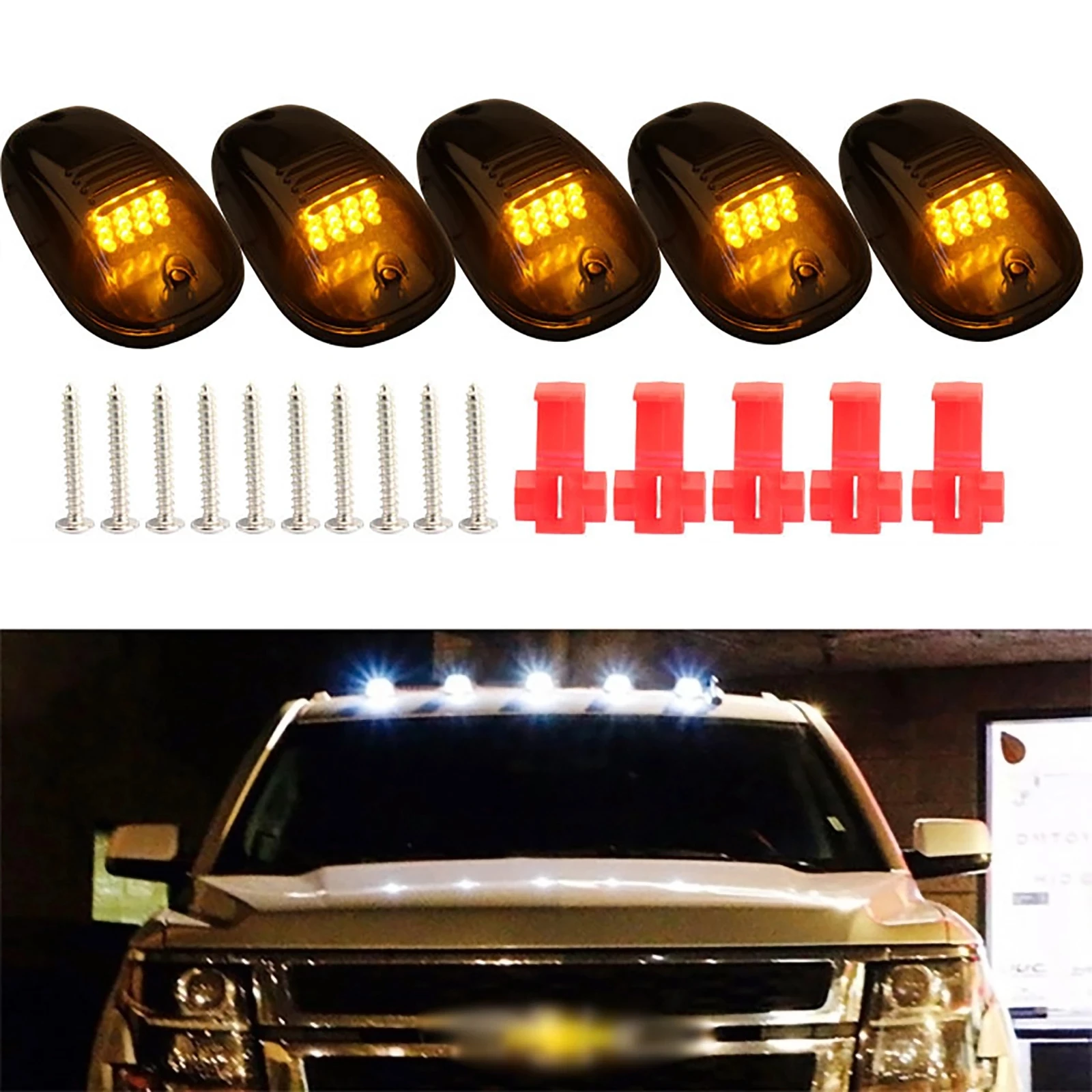 5pcs12v Pickup Mouse Light YellowTurn Signal Light Travel Caravan Truck trailer Dome Light For F150 Dodge Ram SUV offroad
5pcs12v Pickup Mouse Light YellowTurn Signal Light Travel Caravan Truck trailer Dome Light For F150 Dodge Ram SUV offroad
