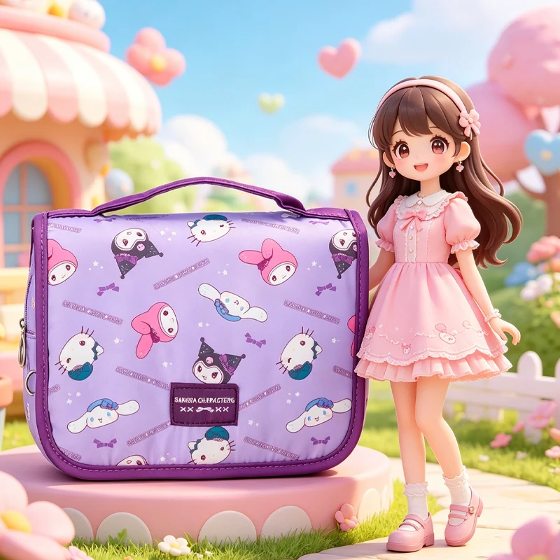 Sanrios Cartoon Hello Kittys Cosmetic Bag Cute Anime Figure Handbag Fold Travel Multifunctional Storage Hanging Bag Toiletry Bag
Sanrios Cartoon Hello Kittys Cosmetic Bag Cute Anime Figure Handbag Fold Travel Multifunctional Storage Hanging Bag Toiletry Bag