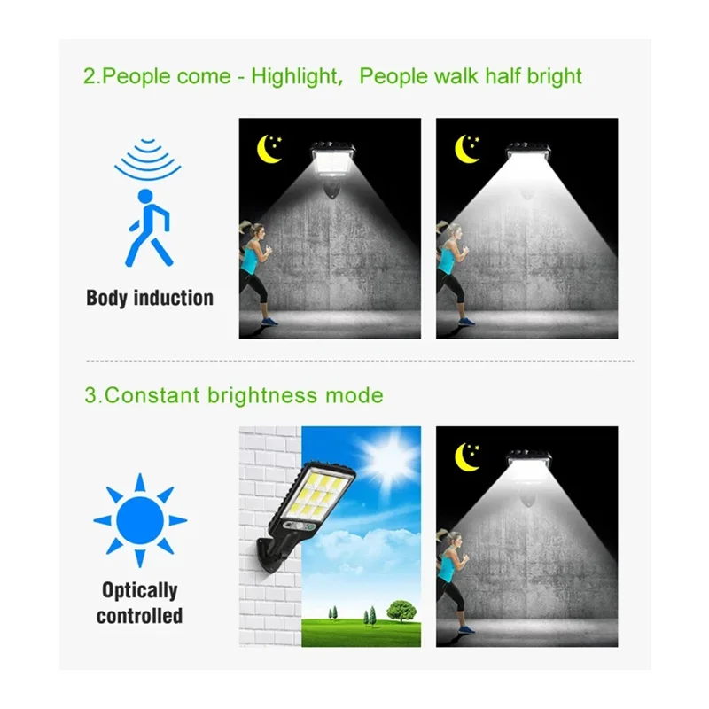A07F-Solar Street Lamp Human Body Infrared Light Control Induction Lamp Waterproof Grade IP65
A07F-Solar Street Lamp Human Body Infrared Light Control Induction Lamp Waterproof Grade IP65