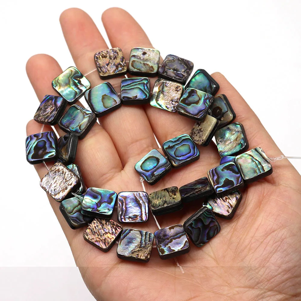 1 String Charms Natural Abalone Shell Loose Square Beads Jewelry Making DIY Necklace Bracelet Earrings Accessories 38cm
1 String Charms Natural Abalone Shell Loose Square Beads Jewelry Making DIY Necklace Bracelet Earrings Accessories 38cm