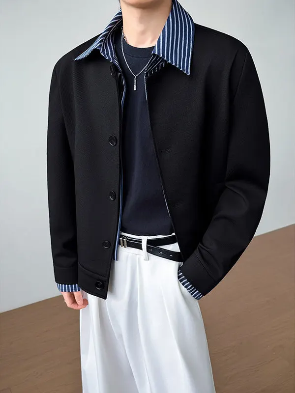 TANGZ STUDIO Men's irt Collar Jaet Layering Spring Casual Sle Color Blo Striped Outerwear Stand Fit Long Sve
TANGZ STUDIO Men's irt Collar Jaet Layering Spring Casual Sle Color Blo Striped Outerwear Stand Fit Long Sve