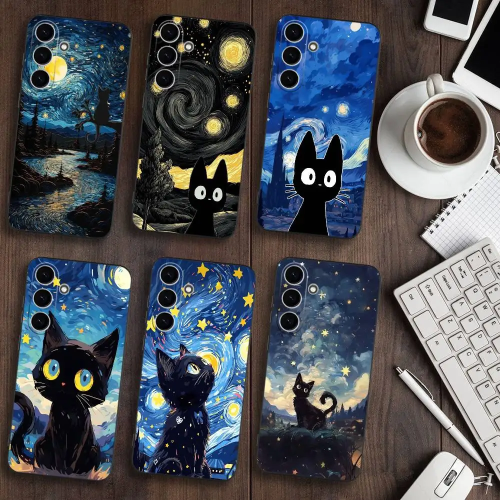 Van Gogh Art Cute Kitty Cat Phone Case For Samsung Galaxy A73,A72,A71,A70,A53,A52,A51,Others Soft Black Cover
Van Gogh Art Cute Kitty Cat Phone Case For Samsung Galaxy A73,A72,A71,A70,A53,A52,A51,Others Soft Black Cover