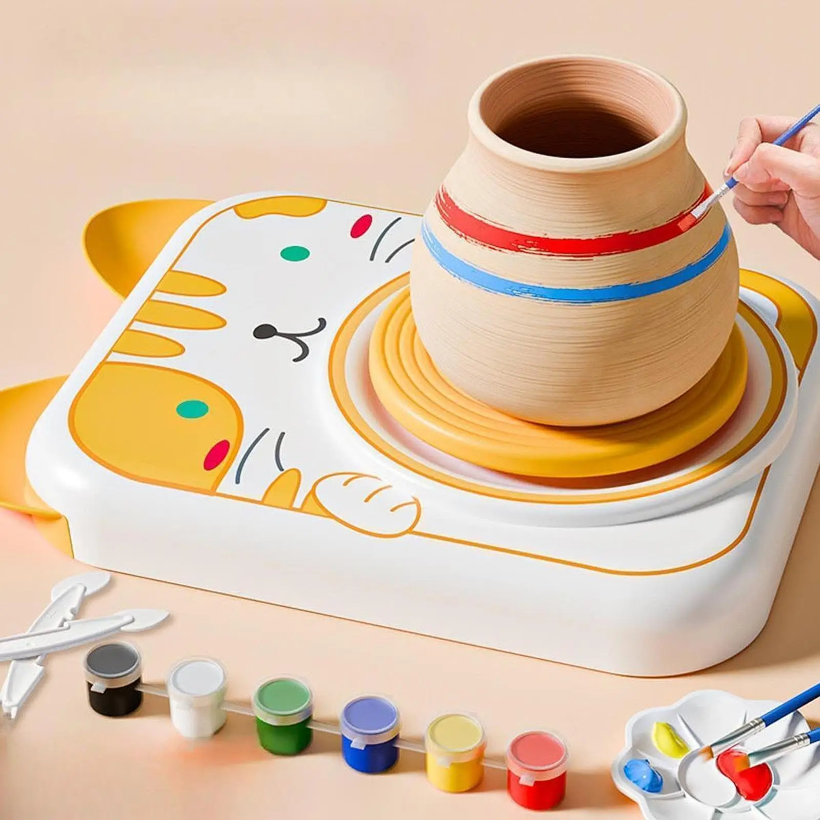 Children's Pottery Wheel Set for Electric Use, DIY Art Supplies, Animal Design Porcelain Machine
Children's Pottery Wheel Set for Electric Use, DIY Art Supplies, Animal Design Porcelain Machine