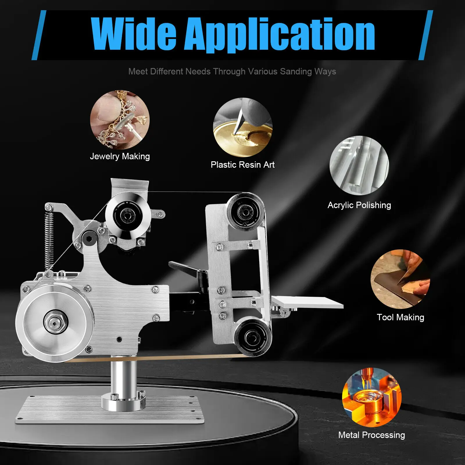 1x30" Belt Sander 550W 110V, Motor Polishing Sharpener & Fixed Angle Grinder
1x30" Belt Sander 550W 110V, Motor Polishing Sharpener & Fixed Angle Grinder