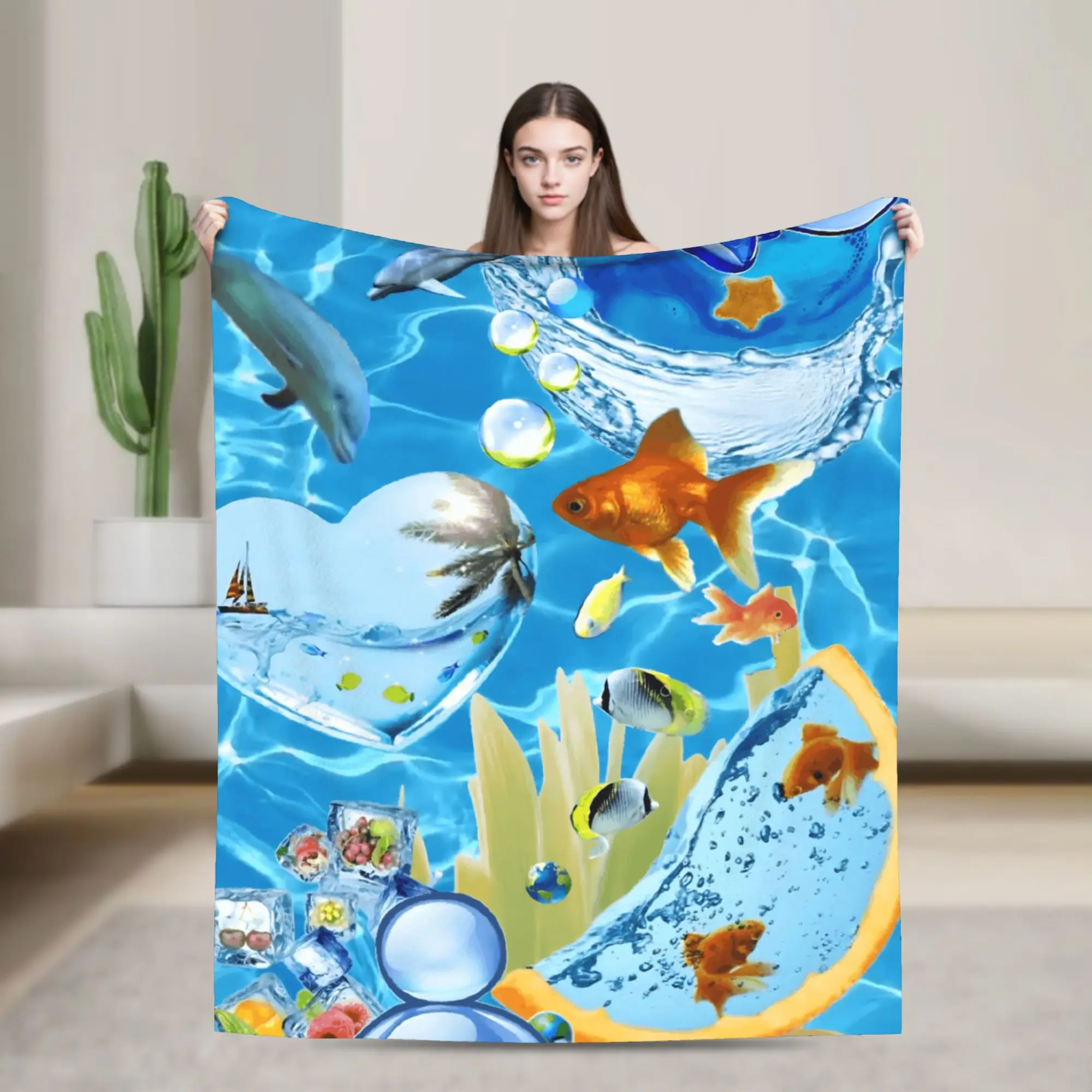 2yk Frutiger Aero Plants and Fish Blanket Warm Soft Funny Plush Throw Blanket For Couch Chair Sofa Bed Bedspread Bed Cover
2yk Frutiger Aero Plants and Fish Blanket Warm Soft Funny Plush Throw Blanket For Couch Chair Sofa Bed Bedspread Bed Cover