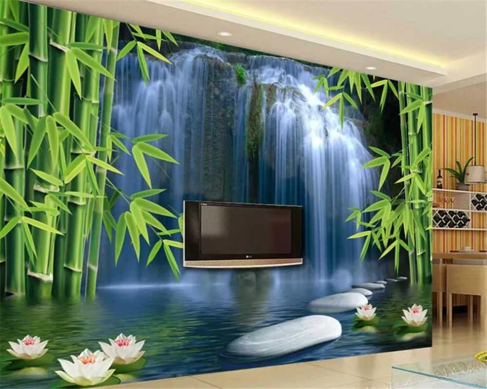 Custom wallpaper bamboo forest waterfall photo mural TV Backdrop Living Room Bedroom TV Background wallpapers home decor обои
Custom wallpaper bamboo forest waterfall photo mural TV Backdrop Living Room Bedroom TV Background wallpapers home decor обои