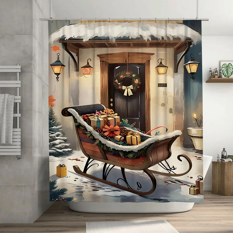Tuniu Праздничные сани для езды Праздничная занавеска для душа Рождество Зима Лес Олень Олень Уютный фермерский дом Декор для ванной комнаты Идея подарка C
Tuniu Праздничные сани для езды Праздничная занавеска для душа Рождество Зима Лес Олень Олень Уютный фермерский дом Декор для ванной комнаты Идея подарка C