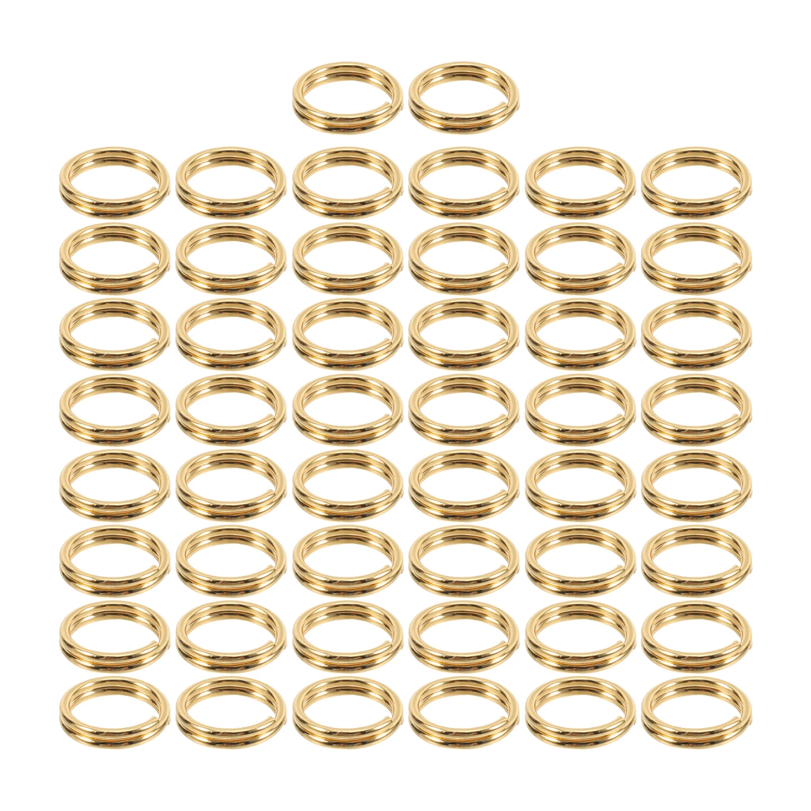 50pcs Stainless Steel Double Circle Key Rings Heavy Duty Split Jump Rings for DIY Jewelry Making Mini Keychain Connectors Bulk
50pcs Stainless Steel Double Circle Key Rings Heavy Duty Split Jump Rings for DIY Jewelry Making Mini Keychain Connectors Bulk