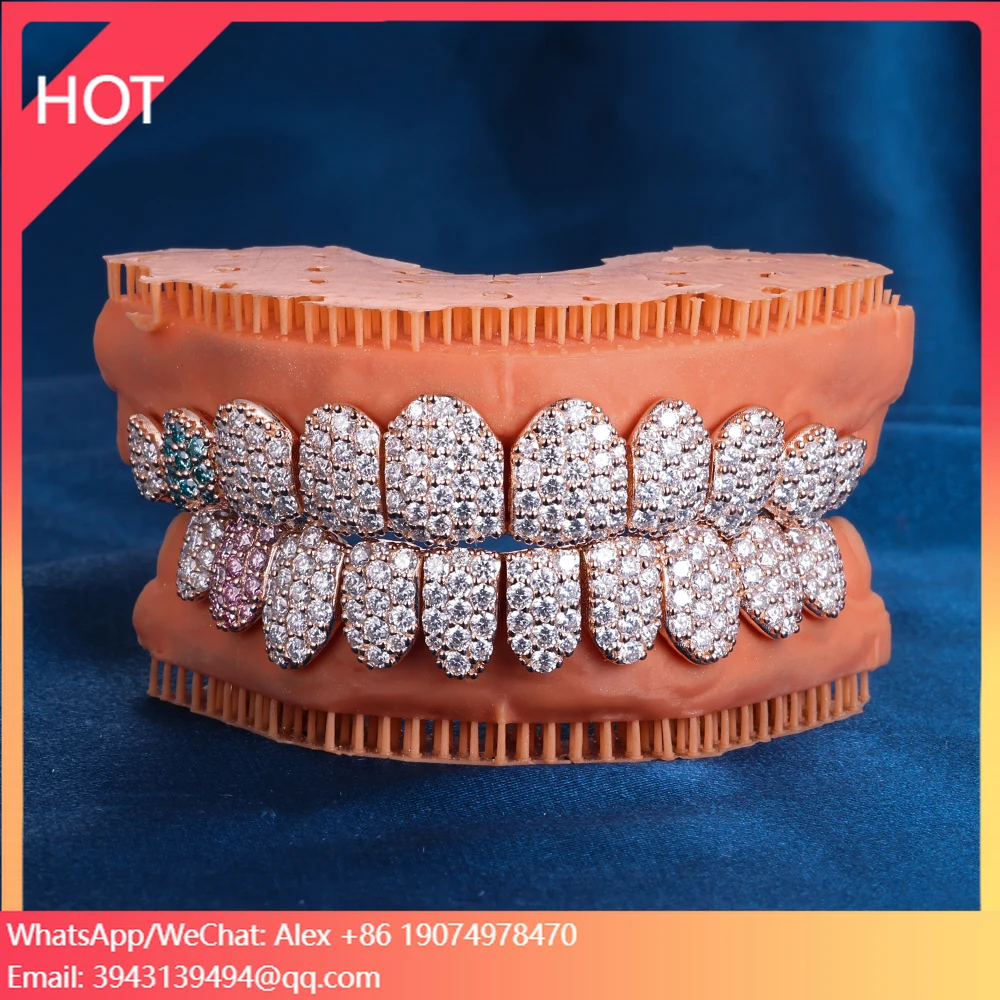 Custom S925 Silver 10K 14K 18K Solid Gold Third Party Certified Hop Style Grillz Top Bottom 8 Gold Plated Teeth
Custom S925 Silver 10K 14K 18K Solid Gold Third Party Certified Hop Style Grillz Top Bottom 8 Gold Plated Teeth