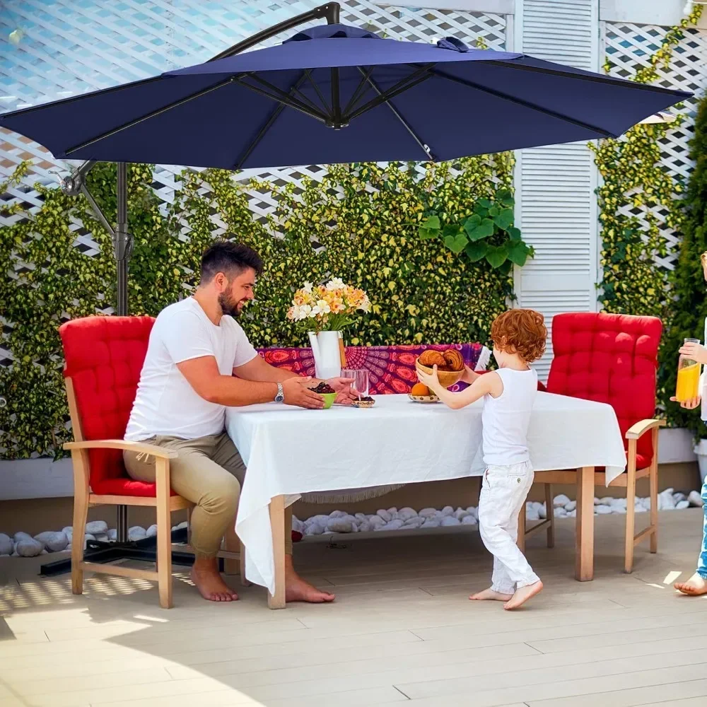 Patio Hanging Umbrella, Outdoor Market Cantilever Umbrella Polyester Material Shade UV Protection for Backyard
Patio Hanging Umbrella, Outdoor Market Cantilever Umbrella Polyester Material Shade UV Protection for Backyard