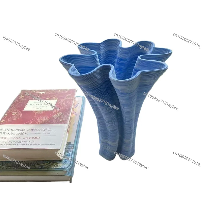 3D Printed Blue Ceramic Vase Flower Arrangement Home Living Room Office Desk Ornament
3D Printed Blue Ceramic Vase Flower Arrangement Home Living Room Office Desk Ornament