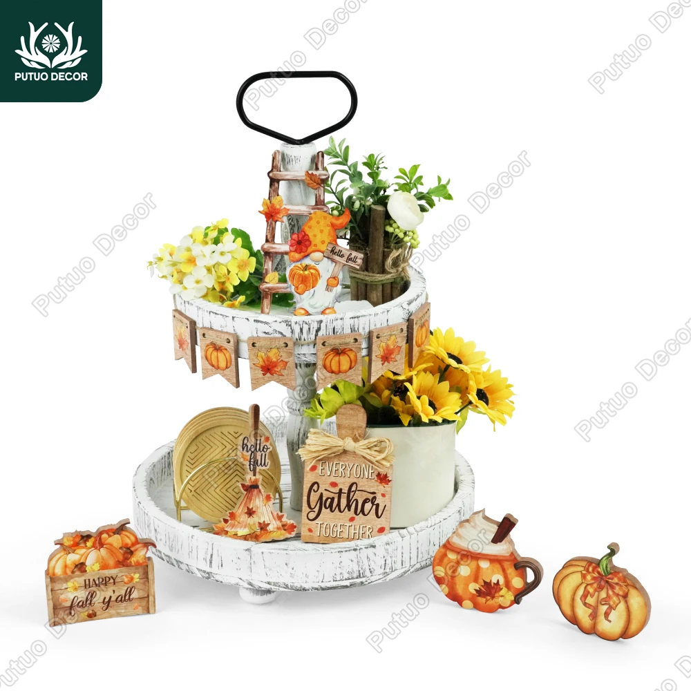 Putuo Decor Autumn Tiered Tray Decoration,, Gifts for Friends, Wooden IogoTabletop Decoration, Suitable for Family Parties
Putuo Decor Autumn Tiered Tray Decoration,, Gifts for Friends, Wooden IogoTabletop Decoration, Suitable for Family Parties