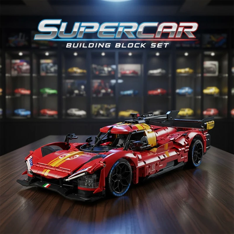 3129PCS 1:8 Hypercar 499P Sports Car Building Blocks Model Assembling Toys Home Decor Ornaments Holiday Gifts For Kids Adult
3129PCS 1:8 Hypercar 499P Sports Car Building Blocks Model Assembling Toys Home Decor Ornaments Holiday Gifts For Kids Adult