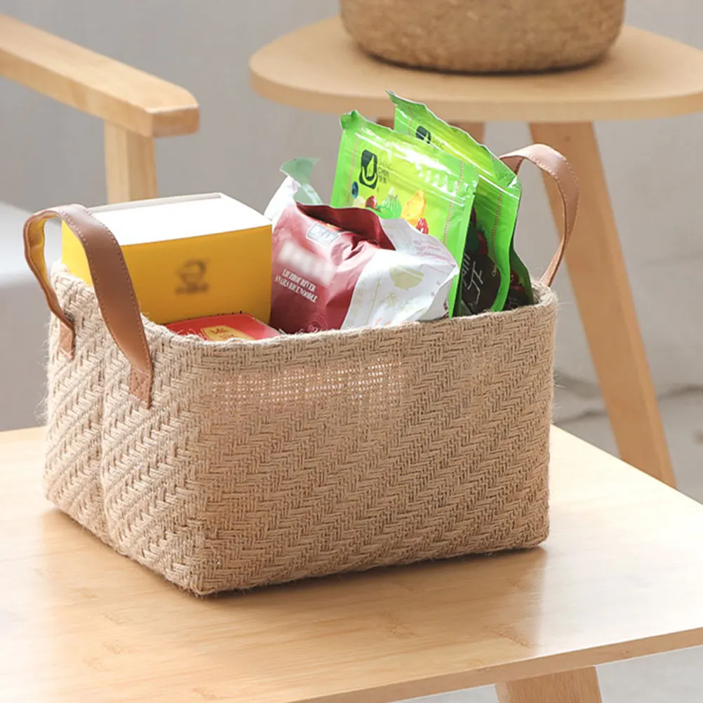 1pc Jute Storage Baskets Large Capacity Woven Organizer For Home Hotel Storage Basket With Handles Clothes Quilts
1pc Jute Storage Baskets Large Capacity Woven Organizer For Home Hotel Storage Basket With Handles Clothes Quilts