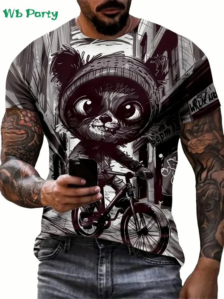 Funny Men's Clothing Animal Graphic T shirts 3D Print Mens T shirt Casual Loose Short Sleeve Tee Round Neck Pullover Summer Tops
Funny Men's Clothing Animal Graphic T shirts 3D Print Mens T shirt Casual Loose Short Sleeve Tee Round Neck Pullover Summer Tops