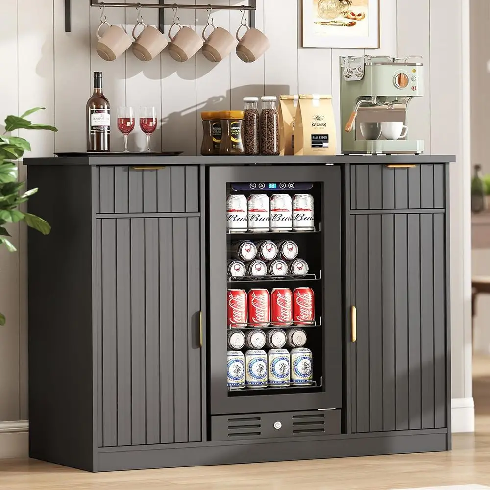 Coee Bar Cabinet with Storage - 53" Mini ridge Cabinet with Power Outlet, luted Wine Bar with Der & Door Storage or Kitchen Dini
Coee Bar Cabinet with Storage - 53" Mini ridge Cabinet with Power Outlet, luted Wine Bar with Der & Door Storage or Kitchen Dini