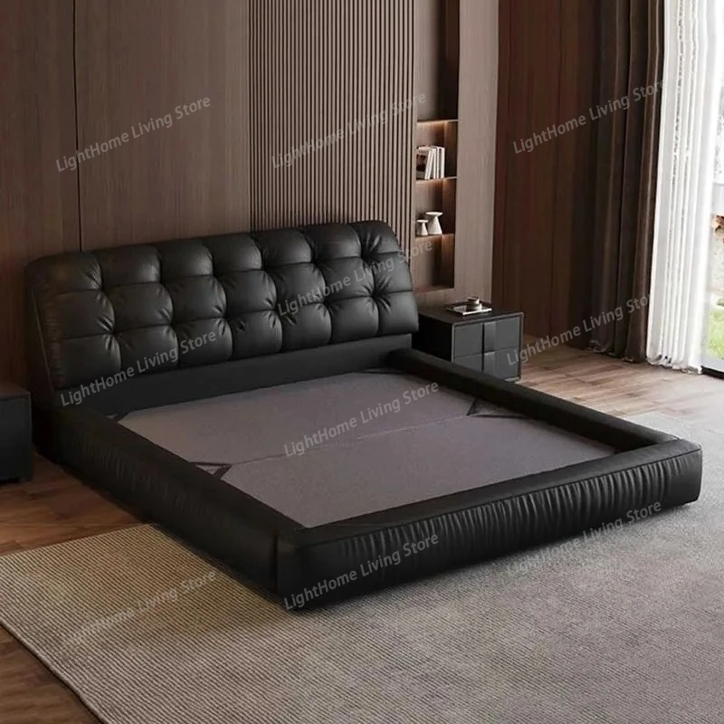 Funky Headrest Double Bed Style Nordic Black Sleeping Queen Double Bed Storage Floor Minimalist Women Beliche Unique Furniture
Funky Headrest Double Bed Style Nordic Black Sleeping Queen Double Bed Storage Floor Minimalist Women Beliche Unique Furniture