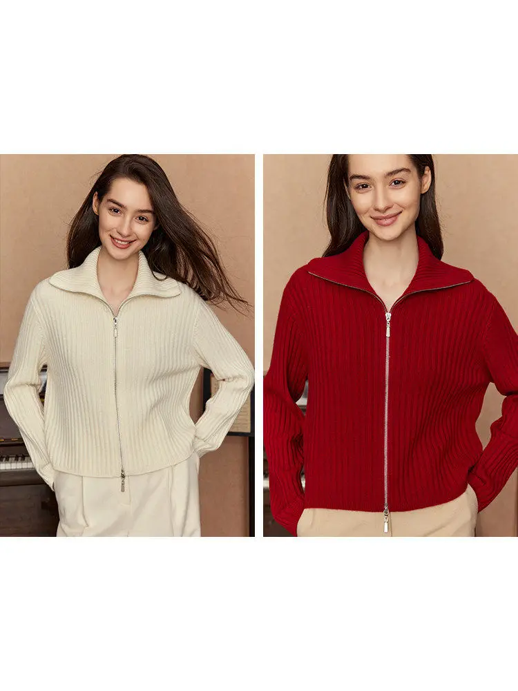 High Weight Camere Knitted Sweater Women's Open Cardigan Simple Sle Commute Faion Autumn Winter Woolen Knitwear
High Weight Camere Knitted Sweater Women's Open Cardigan Simple Sle Commute Faion Autumn Winter Woolen Knitwear