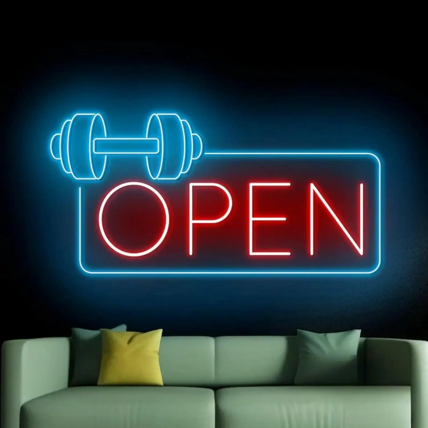 Gym Fitness Open Neon Sign Dumbbell Open Led Light for Gym Exercise Room Fitness Club Open Wall Decor Business Window Open Signs
Gym Fitness Open Neon Sign Dumbbell Open Led Light for Gym Exercise Room Fitness Club Open Wall Decor Business Window Open Signs