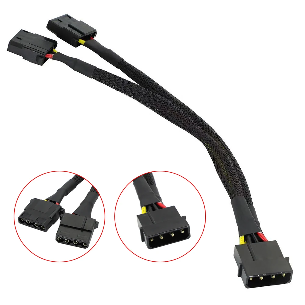 20cm IDE Hard Drive Optical Drive Interface Cable Big 4 Pin Male To Dual Female PSU Power Splitter Cable Molex 1 to 2 Adapter
20cm IDE Hard Drive Optical Drive Interface Cable Big 4 Pin Male To Dual Female PSU Power Splitter Cable Molex 1 to 2 Adapter