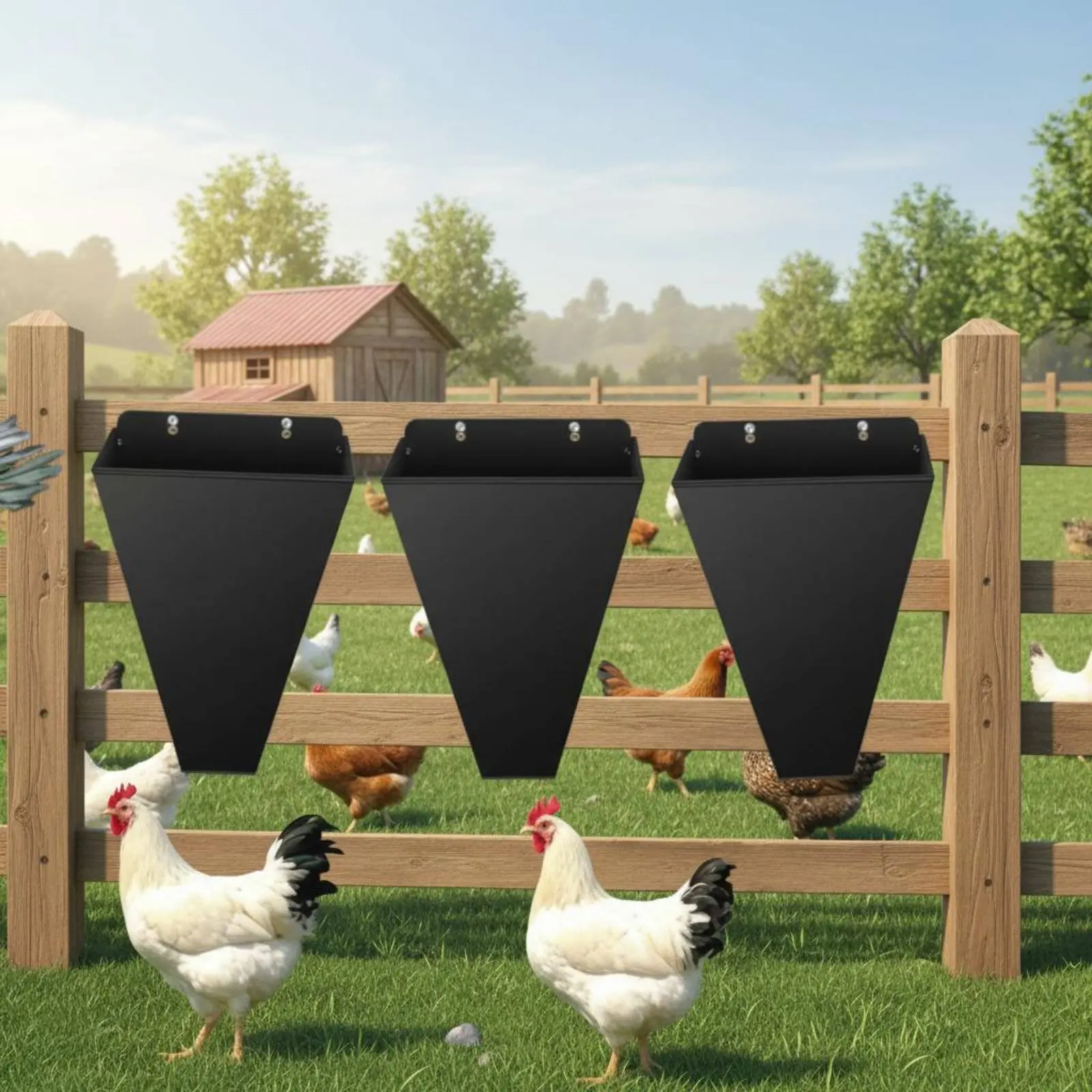 4 Pieces Flat Back Poultry Cone Secure Mounting Metal Poultry Funnel Cone Humane Handling Efficient for Farmers, Backyard
4 Pieces Flat Back Poultry Cone Secure Mounting Metal Poultry Funnel Cone Humane Handling Efficient for Farmers, Backyard