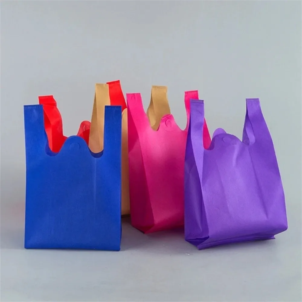50Pcs Solid Color Non-woven Shopping Bag Portable Large Capacity Reusable Tote Bag Durable Thickened Storage Bag Shopping Mall
50Pcs Solid Color Non-woven Shopping Bag Portable Large Capacity Reusable Tote Bag Durable Thickened Storage Bag Shopping Mall