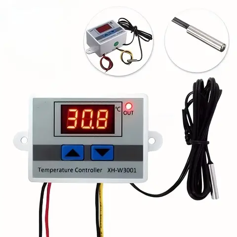 W3001 Digital Control Temperature Microcomputer Thermostat Switch Thermometer New Thermoregulator 12/24/220V