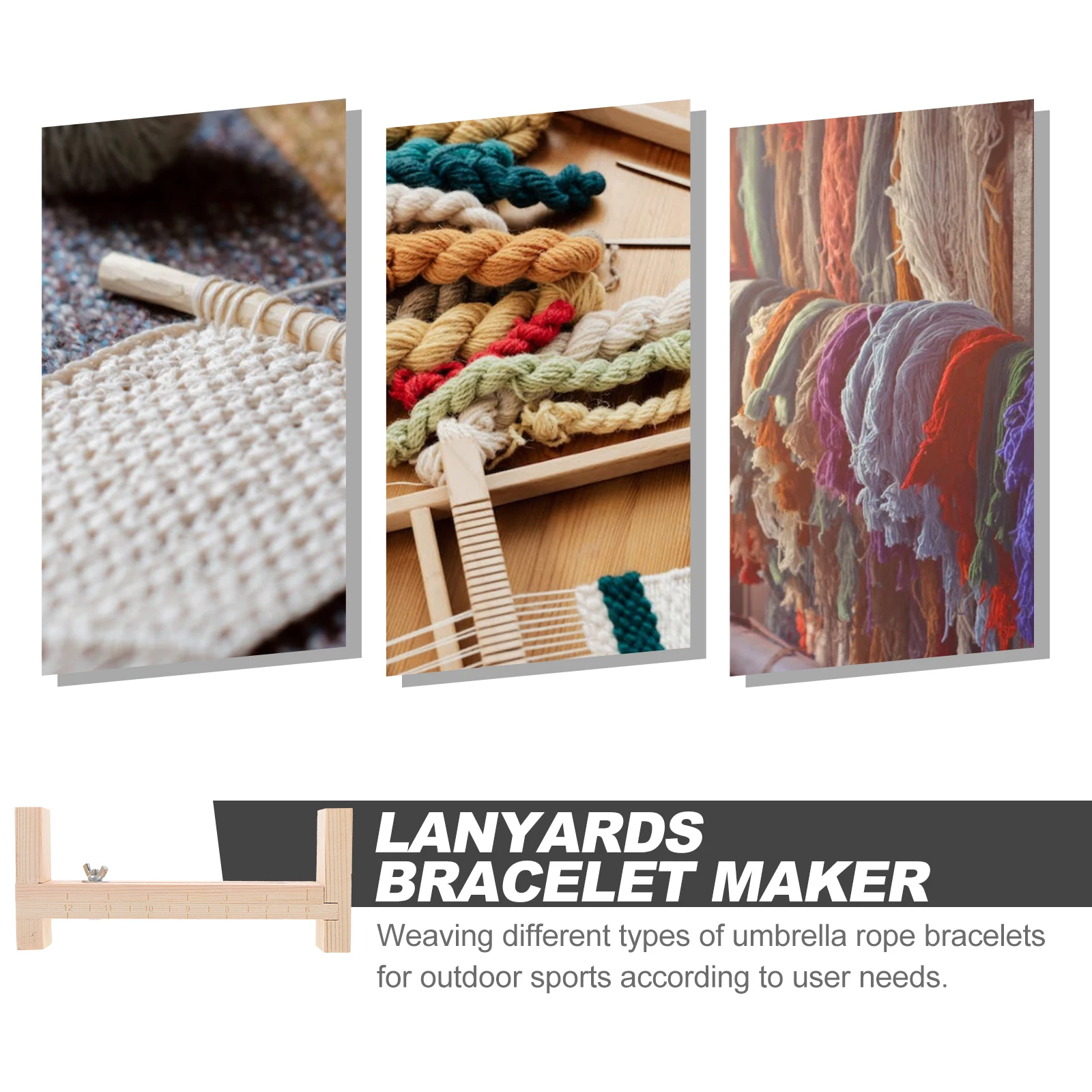 1Set Adjustable Safety Lanyards Bracelet Maker Weaving DIY Craft Metal Frame 23x5cm Weaving Tool Lanyards Tool Kit for Umbrella
1Set Adjustable Safety Lanyards Bracelet Maker Weaving DIY Craft Metal Frame 23x5cm Weaving Tool Lanyards Tool Kit for Umbrella