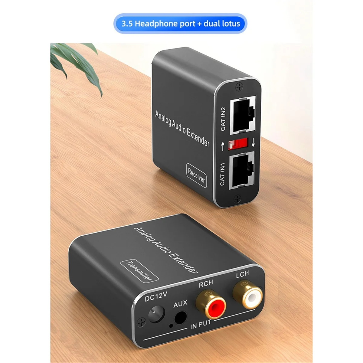 X12A 3.5mm RCA Analog Audio Extender Support 1640FT Max Signal Extension, Dual CAT Cable Ports for Phone/ MP3/ Blu-Ray Player
X12A 3.5mm RCA Analog Audio Extender Support 1640FT Max Signal Extension, Dual CAT Cable Ports for Phone/ MP3/ Blu-Ray Player