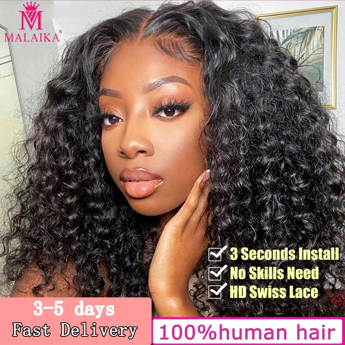 Malaika Hair Jerry Curly Wig Short 13x4 Lace Front Human Hair Wigs 200 Density Wig Deep Water Wave Lace Frontal Wig
Malaika Hair Jerry Curly Wig Short 13x4 Lace Front Human Hair Wigs 200 Density Wig Deep Water Wave Lace Frontal Wig