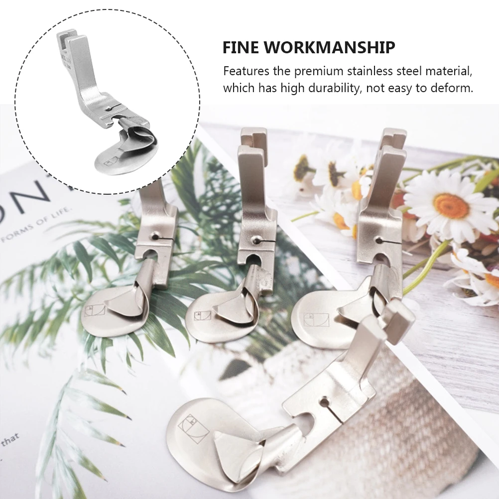 Stainless Steel Curled Presser Foot Sewing Machine Replacement Binding Binder Overlock Hemmer Edges Folder For Quilting
Stainless Steel Curled Presser Foot Sewing Machine Replacement Binding Binder Overlock Hemmer Edges Folder For Quilting