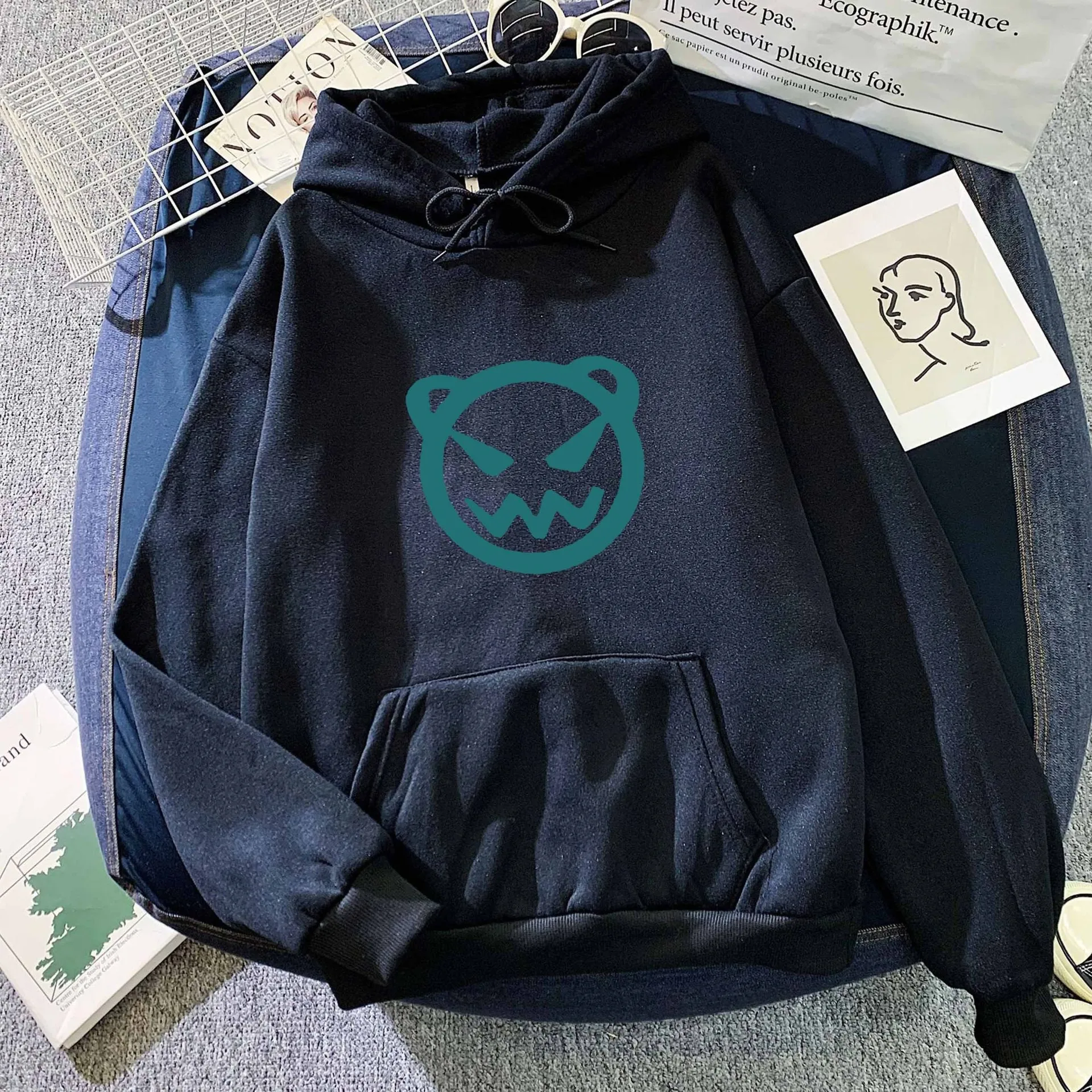 Amazon Autumn/Winter Trendy Foreign Trade Fierce Bear Printed Fashion Hoodie Sweatshirt for Men and Women Couple Korean Edition
Amazon Autumn/Winter Trendy Foreign Trade Fierce Bear Printed Fashion Hoodie Sweatshirt for Men and Women Couple Korean Edition