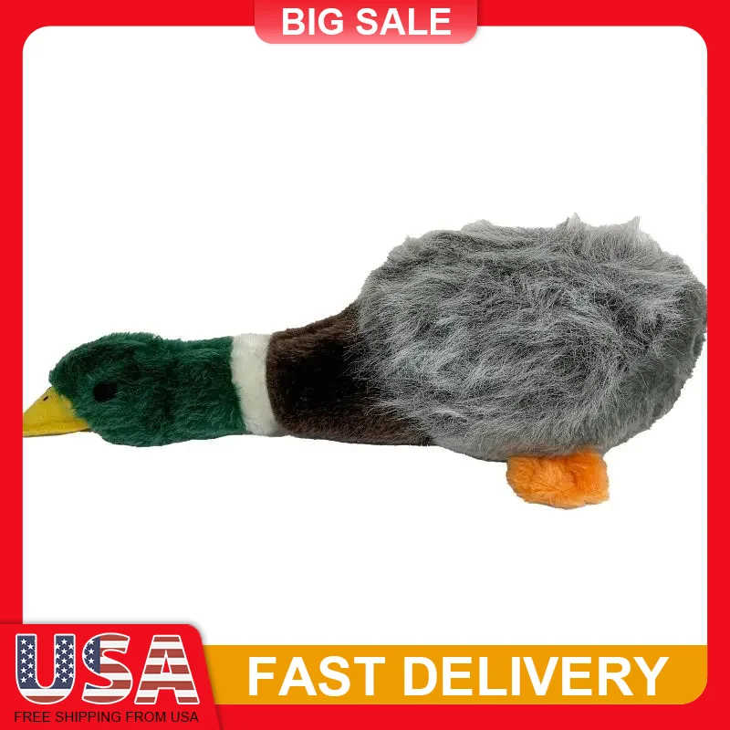 16" Mallard Duck Dog Toy Plush Squeaky Honking Sound Hunting Fetch Play Cuddle Soft Puppy Pet Chew Interactive Fun
16" Mallard Duck Dog Toy Plush Squeaky Honking Sound Hunting Fetch Play Cuddle Soft Puppy Pet Chew Interactive Fun