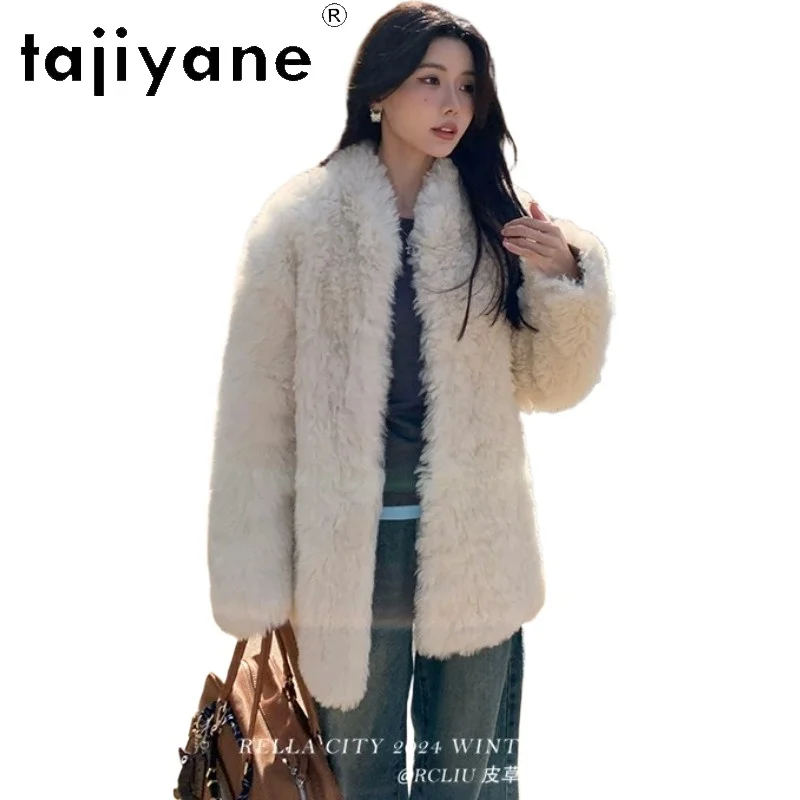 TAJIYANE Tuscan Fur Coat Women Loose Shearling Fur Jacket Winter Coat Women New Jackets Thicken Furry Tops Mid-length Дубленка
TAJIYANE Tuscan Fur Coat Women Loose Shearling Fur Jacket Winter Coat Women New Jackets Thicken Furry Tops Mid-length Дубленка