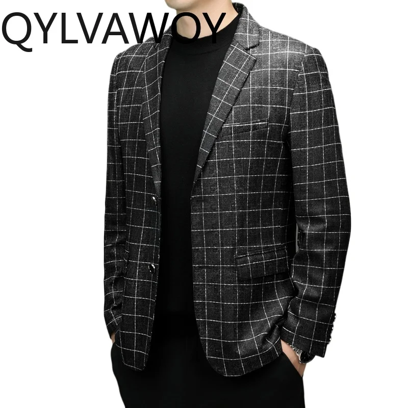 QYLVAWOY Real Leather Men Suit Jacket Sheepskin Jackets for Man Slim-fit Autumn Winter Blazer Masculino Jackets Business Casual
QYLVAWOY Real Leather Men Suit Jacket Sheepskin Jackets for Man Slim-fit Autumn Winter Blazer Masculino Jackets Business Casual