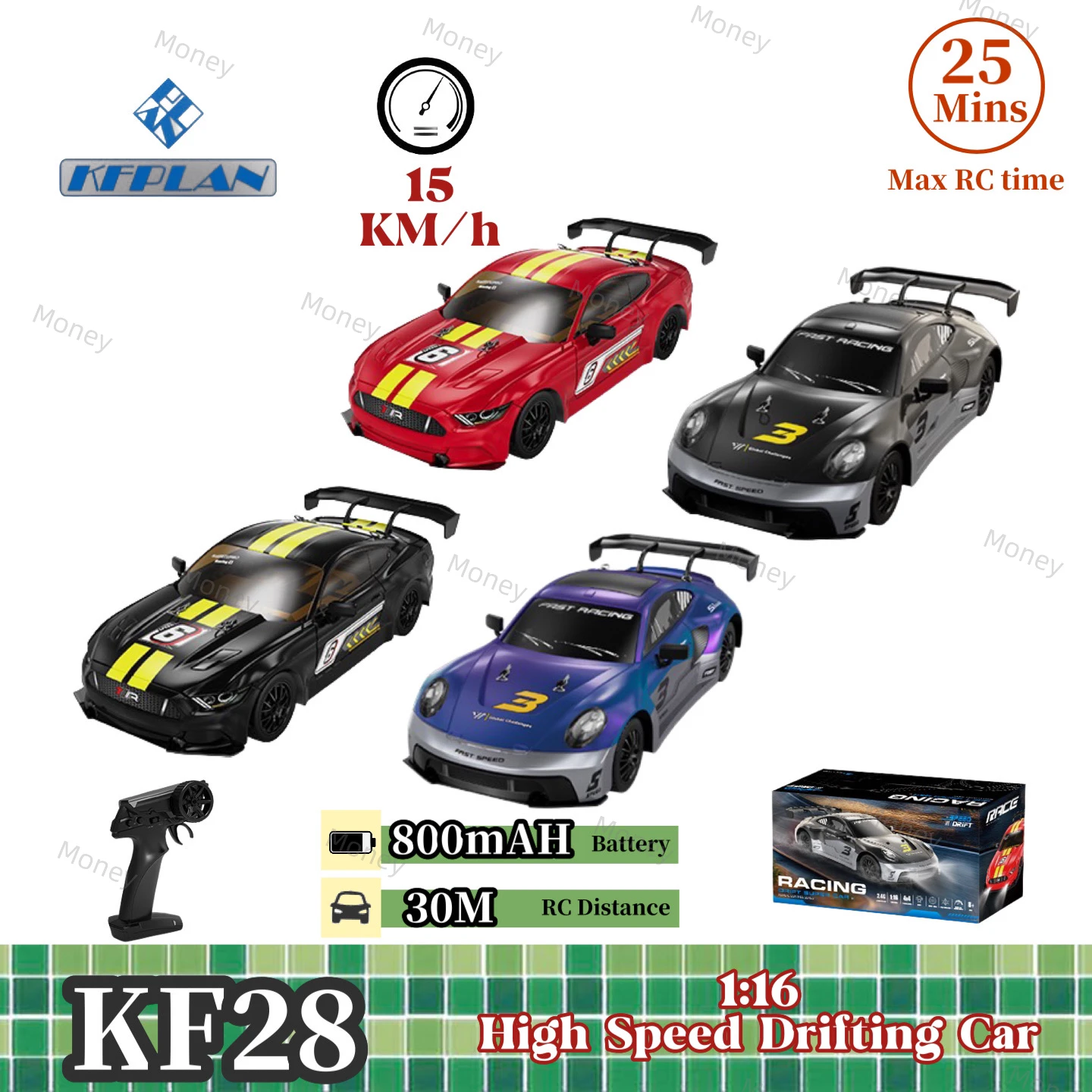 KF28 1/16 Rc Mini Car 2.4G 4WD High Speed Remote Control Drifting Car Four Wheel Drive 15KM/H Model 4x4 Racing Toy
KF28 1/16 Rc Mini Car 2.4G 4WD High Speed Remote Control Drifting Car Four Wheel Drive 15KM/H Model 4x4 Racing Toy
