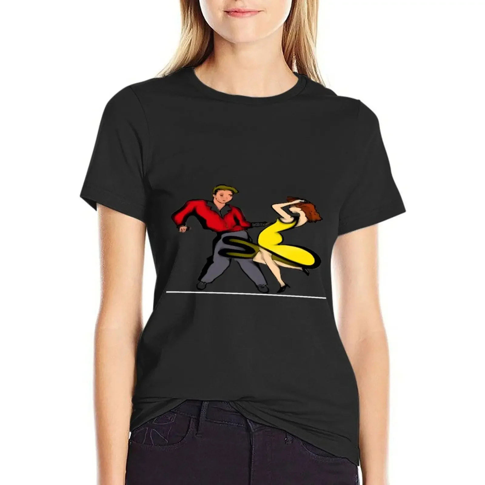 Salsa dance oil painting T-Shirt animal print shirt for girls kawaii clothes cute tops graphics Women t shirt
Salsa dance oil painting T-Shirt animal print shirt for girls kawaii clothes cute tops graphics Women t shirt