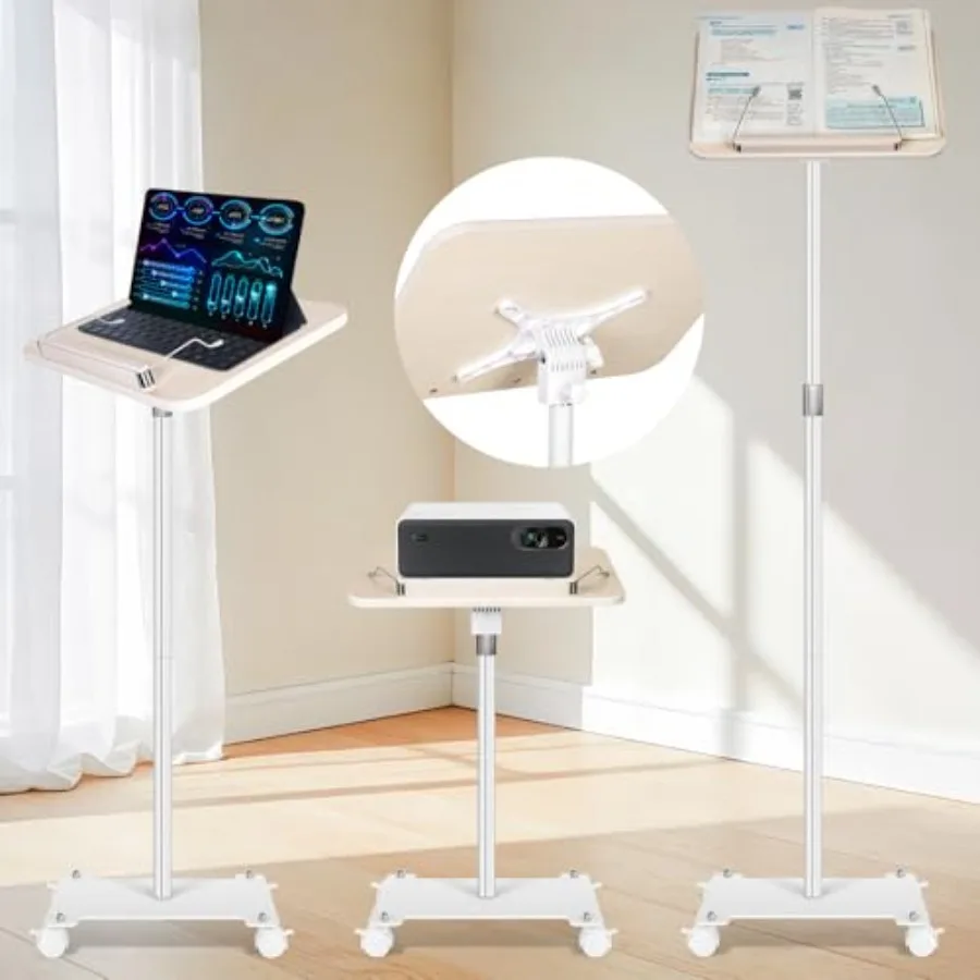 Rolling Book Stand with Wheels for Reading Floor Standing Book Holder with Page Clips 1951 Height Adjustable Sturdy Steel Podiu
Rolling Book Stand with Wheels for Reading Floor Standing Book Holder with Page Clips 1951 Height Adjustable Sturdy Steel Podiu