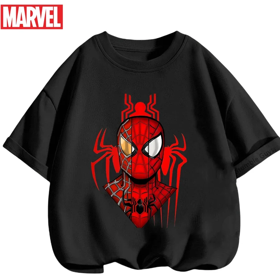 Одежда с изображением Человека-паука для мальчиков, футболка с рисунком Человека-паука для девочек, летние дышащие детские футболки Marvel для детей от 3 до 14 лет
Одежда с изображением Человека-паука для мальчиков, футболка с рисунком Человека-паука для девочек, летние дышащие детские футболки Marvel для детей от 3 до 14 лет