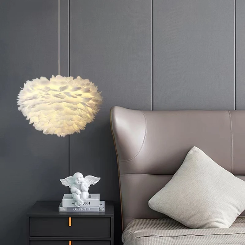 Feather ceiling hanging modern Pendant living room bedroom dining room 2025 home lighting decoration creative hanging lampshade
Feather ceiling hanging modern Pendant living room bedroom dining room 2025 home lighting decoration creative hanging lampshade