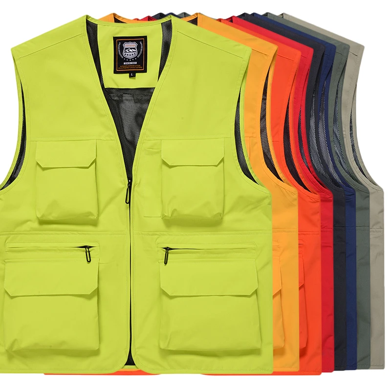 2024 New Men's Vest Multi-Pocket Thin Mesh Breathable Waistcoat Outdoor Mountaineering Fishing Casual Vest Male Fishing Wear
2024 New Men's Vest Multi-Pocket Thin Mesh Breathable Waistcoat Outdoor Mountaineering Fishing Casual Vest Male Fishing Wear