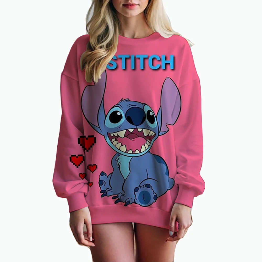 Women's Disney Stitch print Long Sleeve Sweatshirt Vintage Korean Harajuku Y2k Aesthetic Oversize Graffiti Print Pullover 2000s
Women's Disney Stitch print Long Sleeve Sweatshirt Vintage Korean Harajuku Y2k Aesthetic Oversize Graffiti Print Pullover 2000s