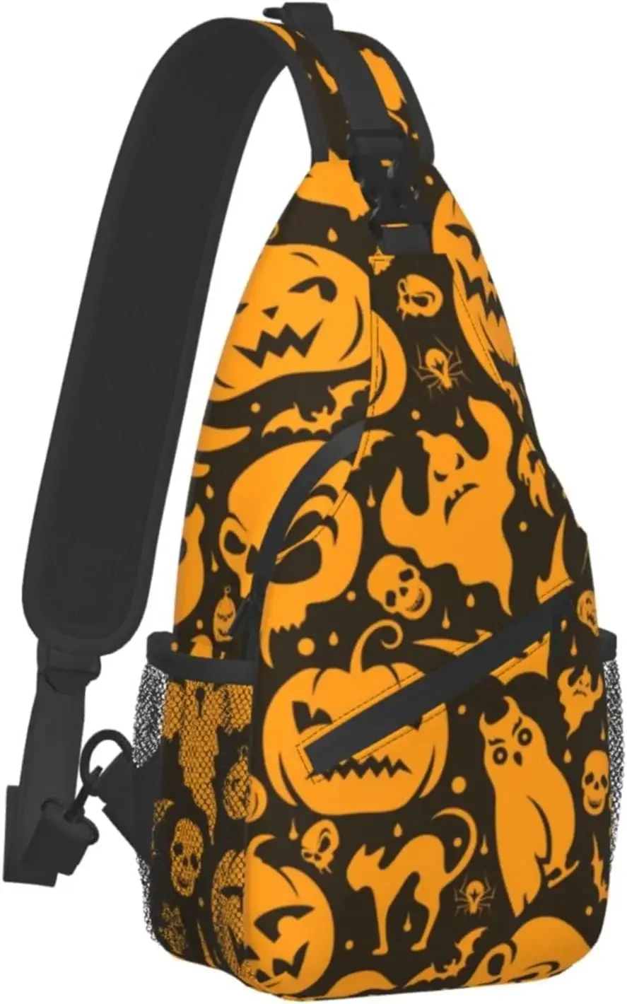 Mens Womens Shoulder Chest Sling Bags Halloween Decorations Costumes Pumpkin Skulls Backpacks for Travel Outdoors Running
Mens Womens Shoulder Chest Sling Bags Halloween Decorations Costumes Pumpkin Skulls Backpacks for Travel Outdoors Running