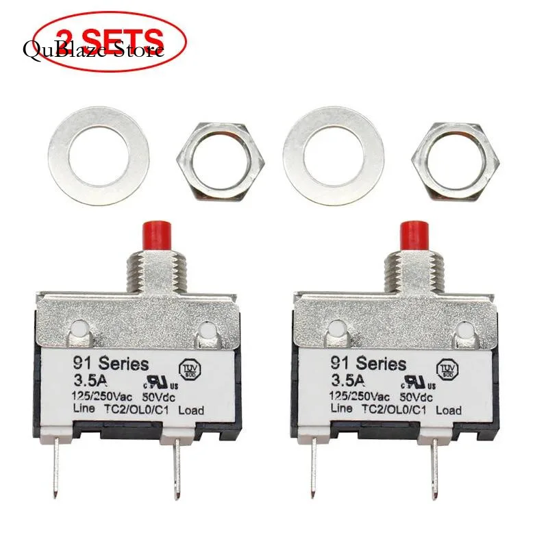 2PCS Kuoyuh 91 3.5A Miniature Circuit Breaker Overload Protector Switch
2PCS Kuoyuh 91 3.5A Miniature Circuit Breaker Overload Protector Switch