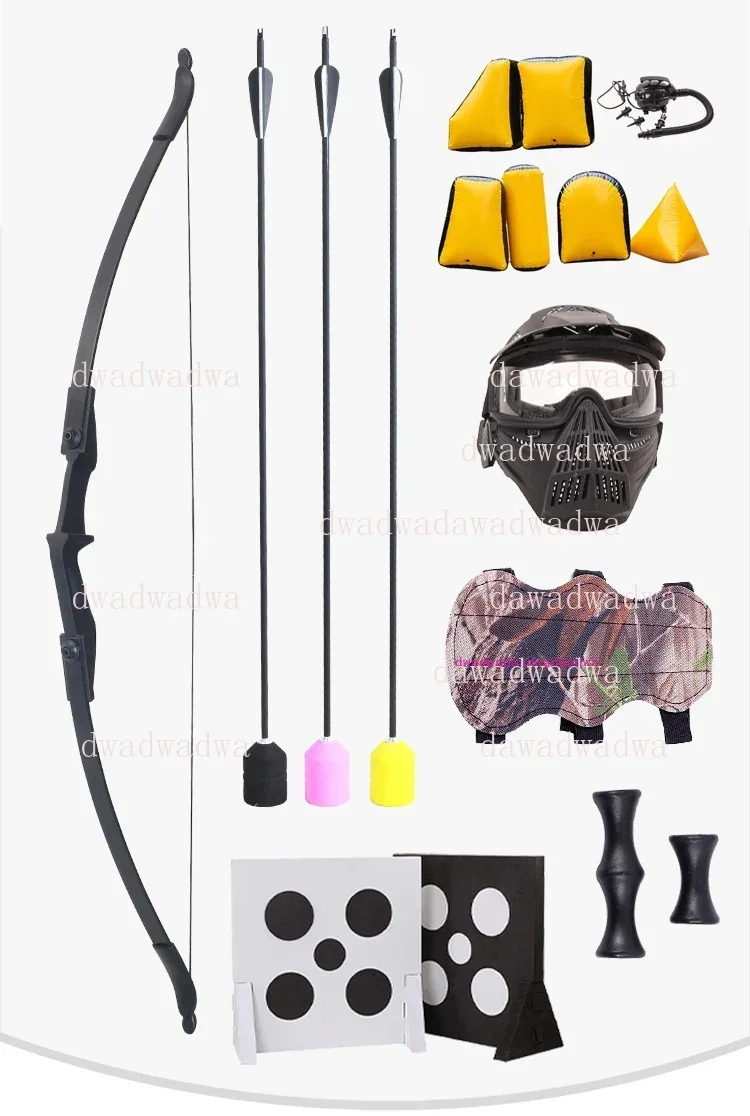 Human Combat Archery Tag Set Outdoor Shooting Range Bow And Arrow Equipment Shooting Games Right Left Hand Recurve Bow
Human Combat Archery Tag Set Outdoor Shooting Range Bow And Arrow Equipment Shooting Games Right Left Hand Recurve Bow
