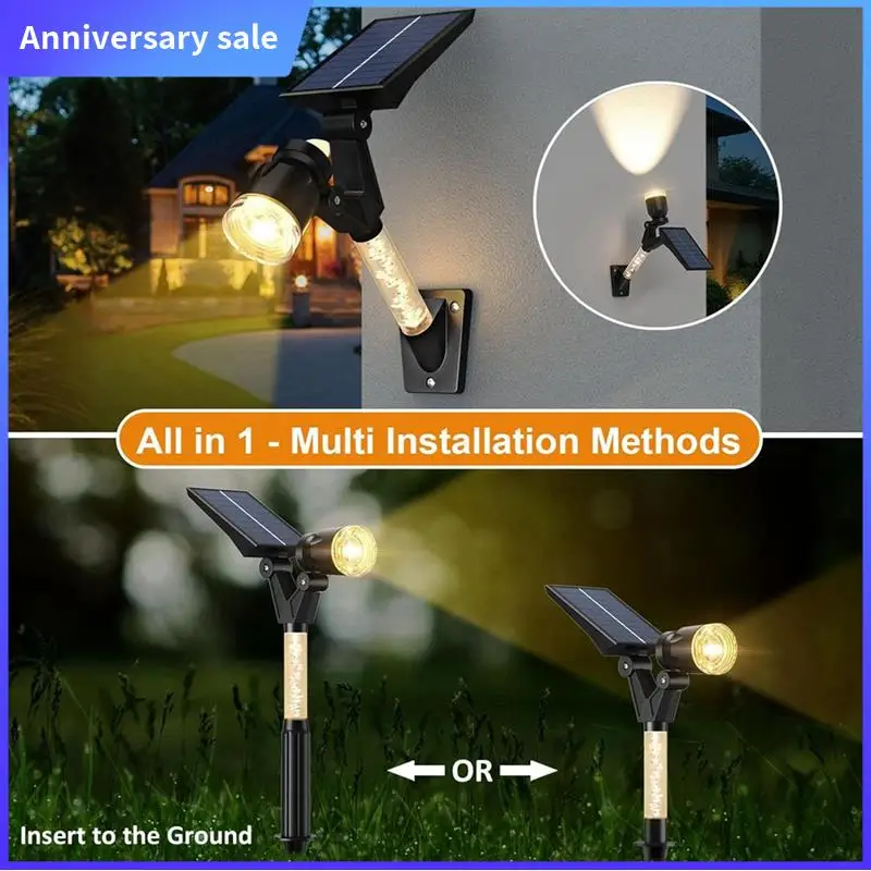AD23-Solar Spot Lights Outdoor Waterproof,Solar Spot Lights Landscape Lighting For Outside,Solar Spotlights Wall Lights,2Pack
AD23-Solar Spot Lights Outdoor Waterproof,Solar Spot Lights Landscape Lighting For Outside,Solar Spotlights Wall Lights,2Pack